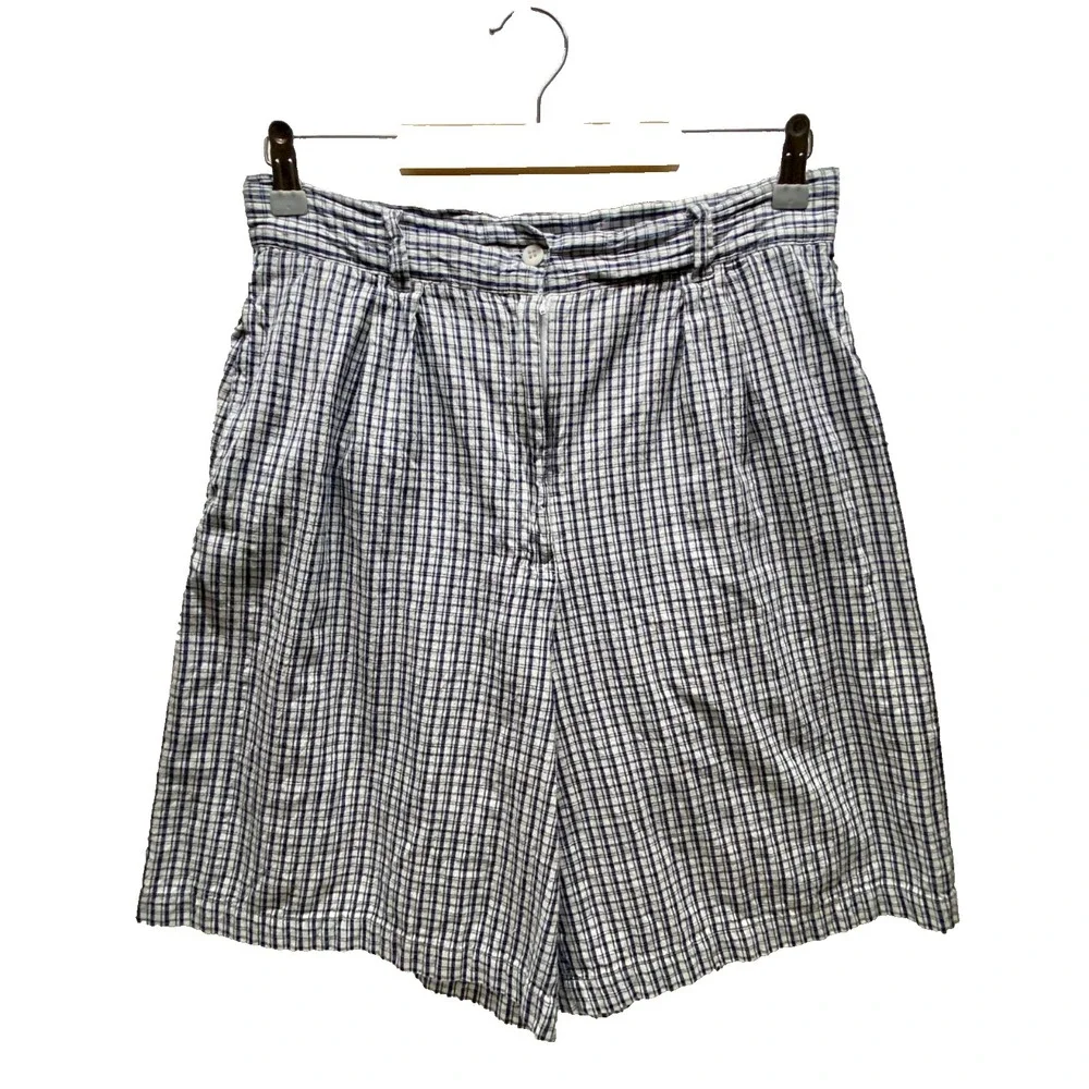 Legacy Shorts Women's‎ Junior 13 Blue White Plaid 8